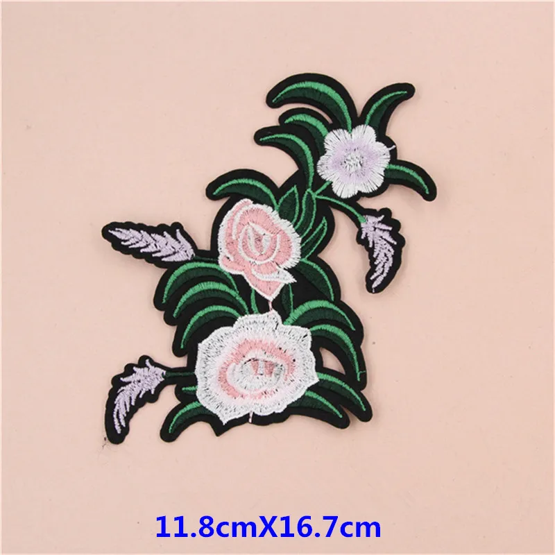 Нашивки в виде Розы с цветочной вышивкой для одежды наклейки полоску сделай сам |
