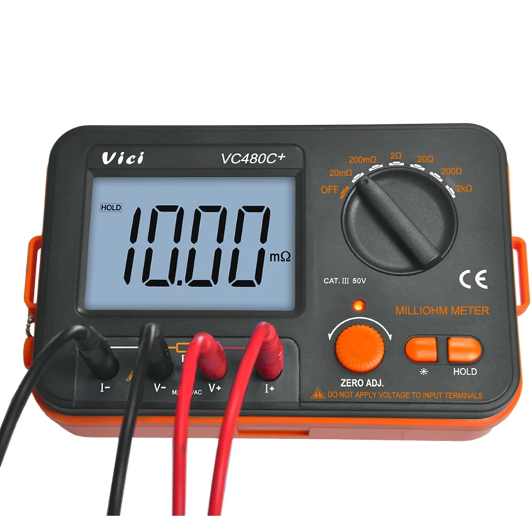 

Ready to ship micro resistance ohm tester VC480C+