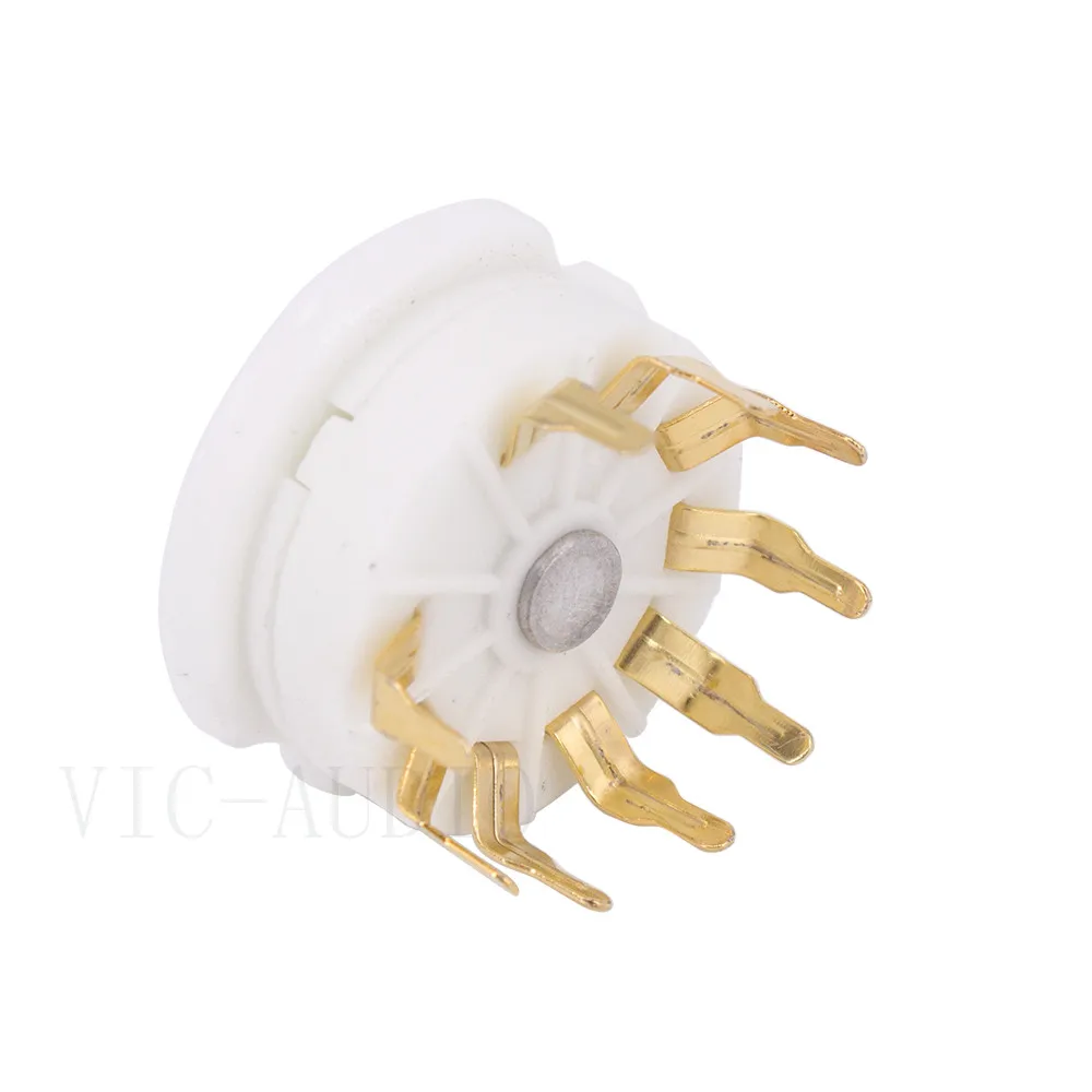 Керамическая трубка клапана B9A с 9 контактами 2 шт. розетка для ECC82 ECC83 6DJ8 EL84 6922 12AX7