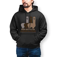 alpaca hoodie stylish long length cotton hoodies mens winter loose pullover hoodie over size