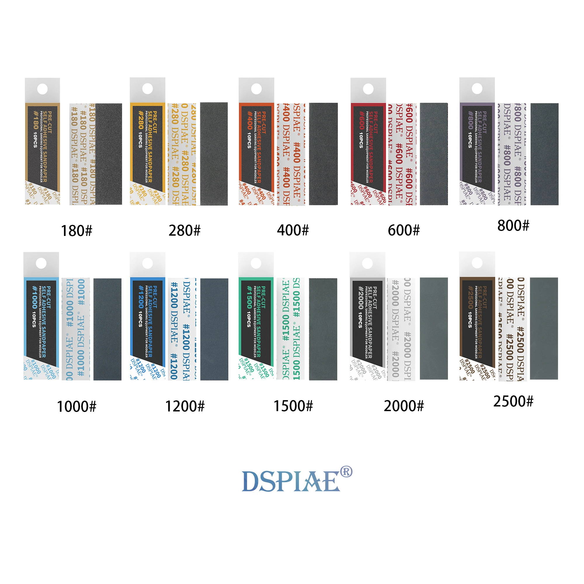 

DSPIAE Шлифовальная бумага для Gundam 10 шт