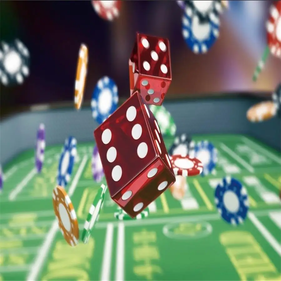 Laeacco Las Vegas фон рулетка кости казино развлечения вечерние баннер фотографии фоны фотосессия Фотостудия - Цвет: NWH03230