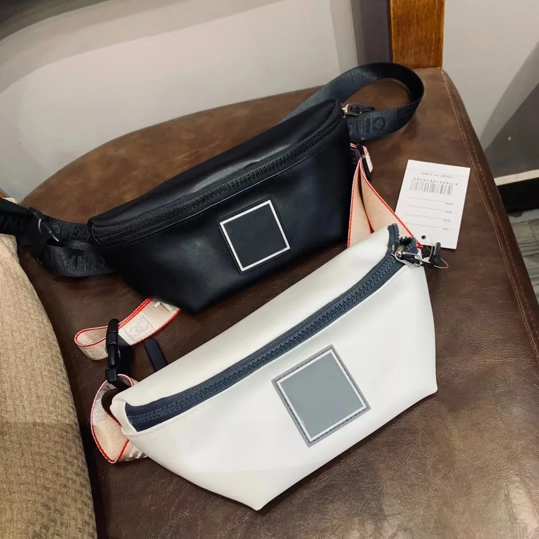 

Hot Sale Men Crazy PU Leather Casual Fashion Chest Sling Bag Fashion Check Waist Bag Chest Design One Shoulder Handbags Bag 2021