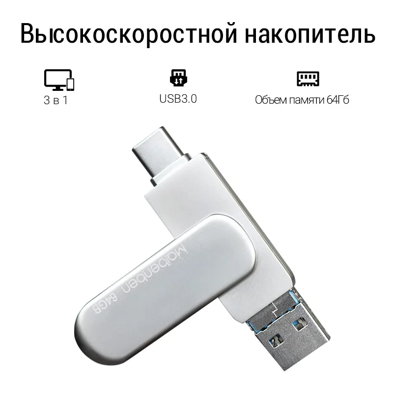 флешка usb/ZIMAI FD02/флешка 64 гб/для