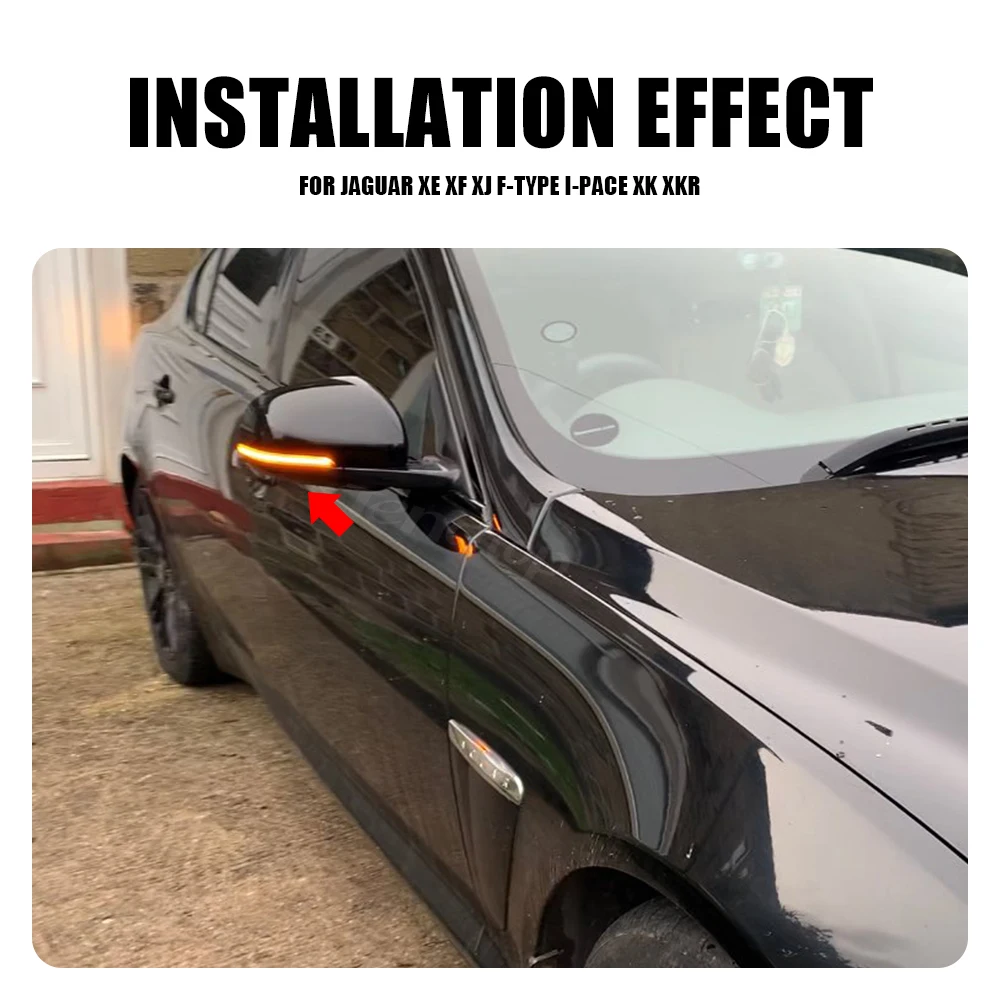 

For Jaguar XE X760 XF X250 X260 XJ X351 F-type X152 I-pace 2018-2020 XK XKR X150 2007-2014 Car Side Mirror Led Light Rearview
