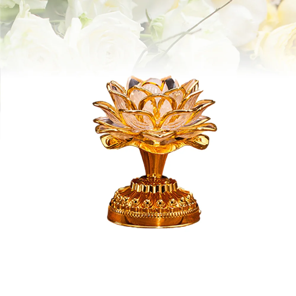 

Colorful LED Lotus Lamp Portable Lotus Light Supplies without Battery (Golden Song)