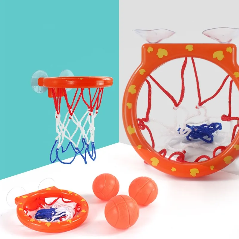 

Toddler Bath Toys Kids Shooting Basket Bathtub Water Play Set for Baby Girl Boy with 3 Mini Plastic Basketballs Funny Shower