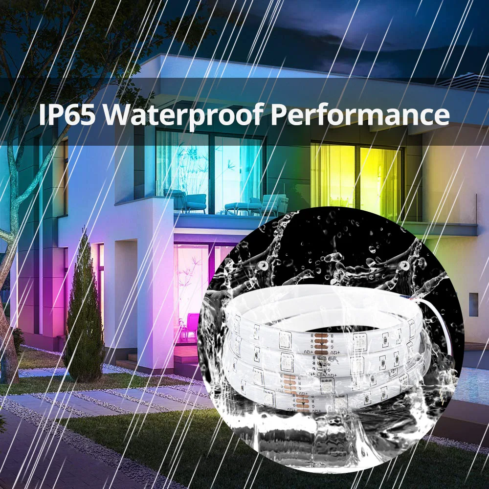 

10m Intelligent Voice Light Bar Color LED Lights Bluetooth Intelligent Voice Light High Sensitivity Color Changeable Strip Light