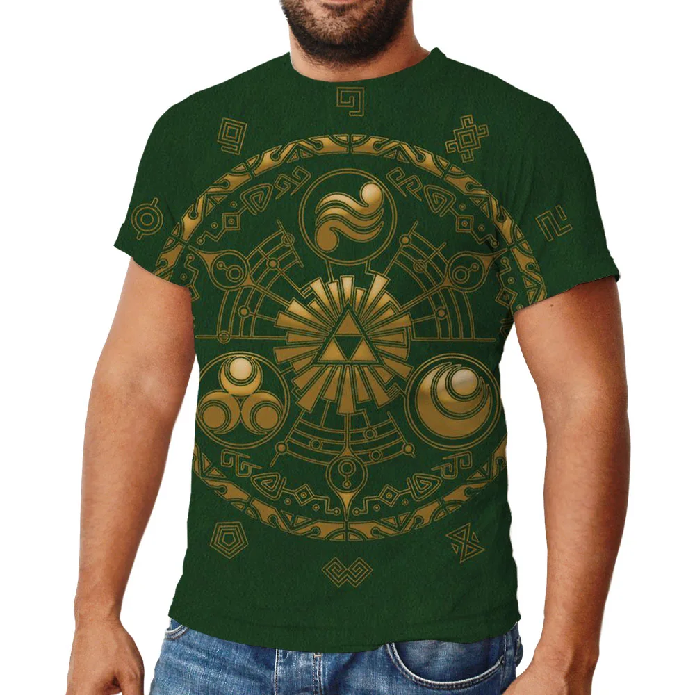 

Nintendo Games Zelda 8 Bit Charcoal Heather Men's Graphic T-Shirt New New Trends Tops TEE 3DShirt Women/Man 2021