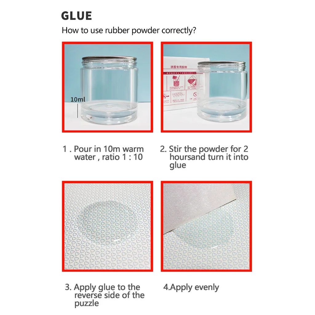 Пазлы для взрослых 1 набор 1000 штук головоломки клей-порошок сухой бисер прототип