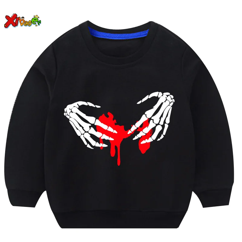 

Kids Halloween Sweatshirt Costumes for Boy Clothes Girl Toddler Baby Clothing Funny Children Hoodie Sweter Long Sleeve Shirt Top