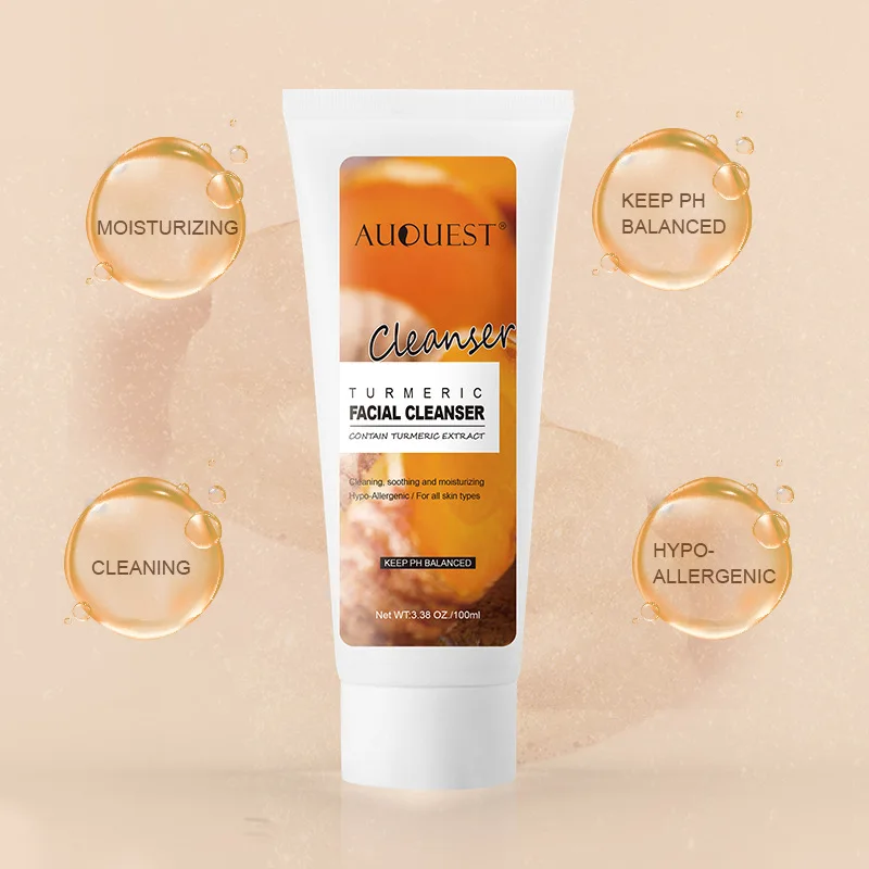 

Turmeric Facial Cleanser 100ml Gentle Formula Deeply Clean Clean Without Tight Let Skin Breathe Smooth Skin Care Products 1 Pcs