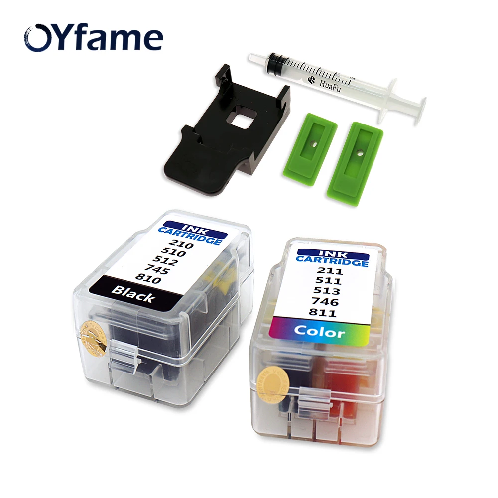 

OYfame 512 513 Ink Cartridge for Canon 510 511 PGI512 CLI513 ink cartridge With Ink for 510 511 810 811 545 546 445 446 210 211