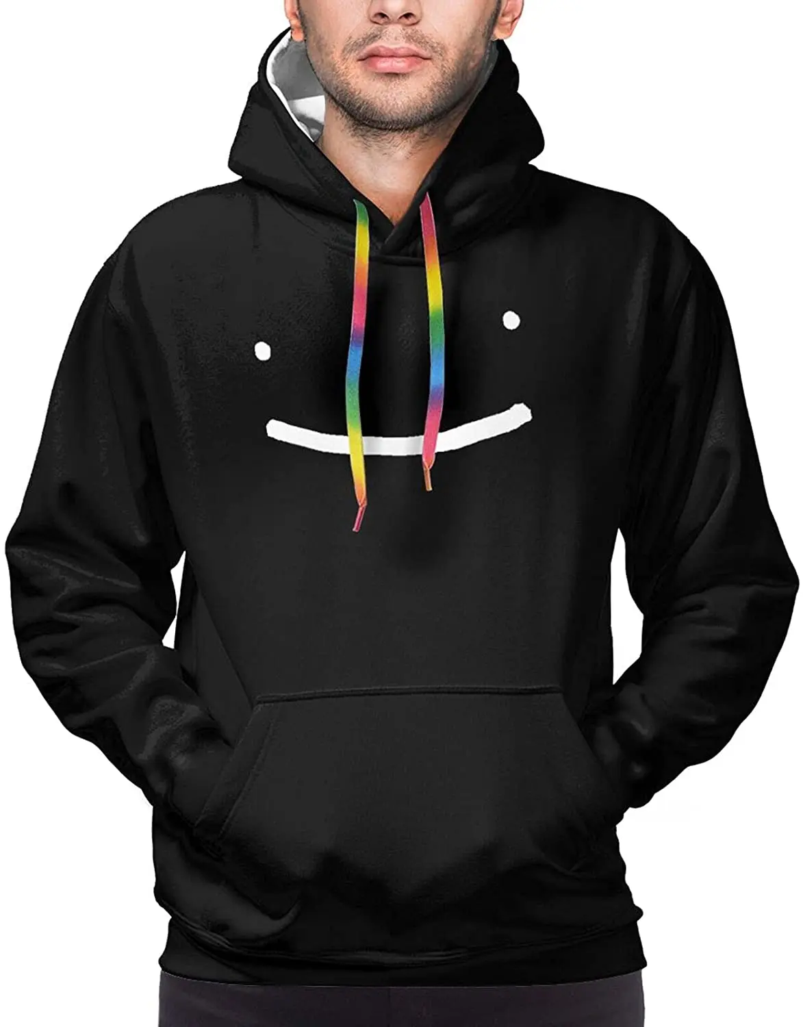 

Anime Pullover Hoodie Single Sleeve Hooded Sweatshirt Men Is Collar Drawstring