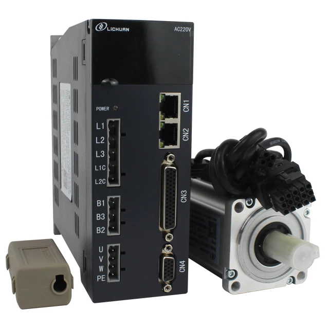 

400w 60mm Servo motor and drive kit 17 bit absoluted encoder with brake CANOPEN