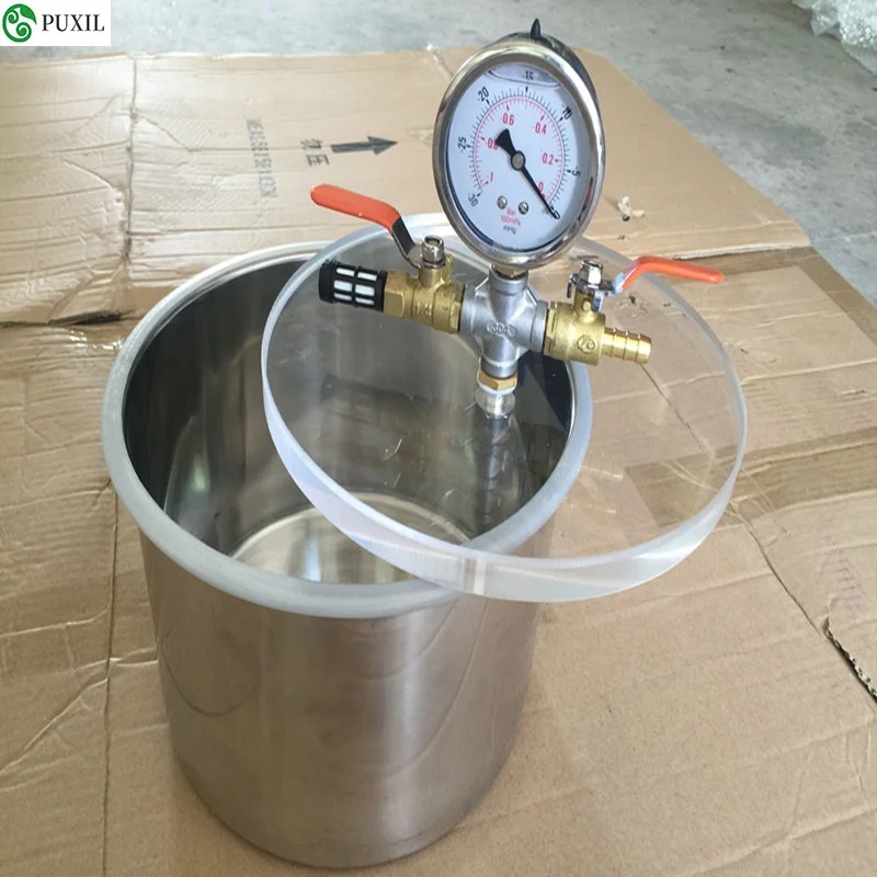 Вакуумный насос с поворотной лопастью 220 В 3 л вакуумные ведра вакуумная камера из