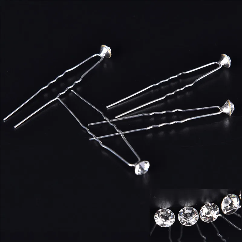 

20Pcs Wedding Bridal Hair Pin Pearl Rhinestone Crystal Hairpins Hairgrip Twists Bride Hairband Jewelry Hair Style Tool