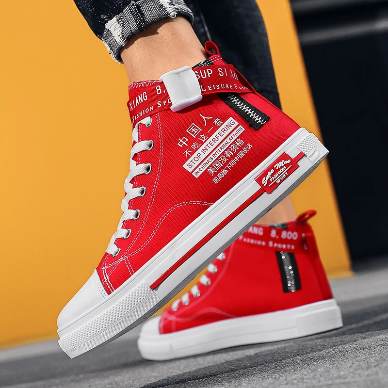 

High-top Breathable Pu Men's Casual Shoes Fashion 2021 Men Shoes Mens Sneakers Walking Sports Jogging Male Running Shoes