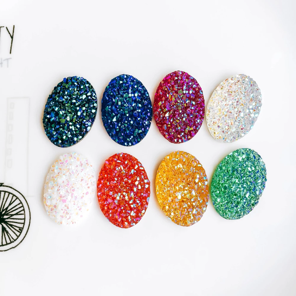 

10 шт., кабошоны из смолы, овальная Камея, плоская спина, кабошон, принадлежности для ювелирных изделий, подходит для установки 18x25 мм