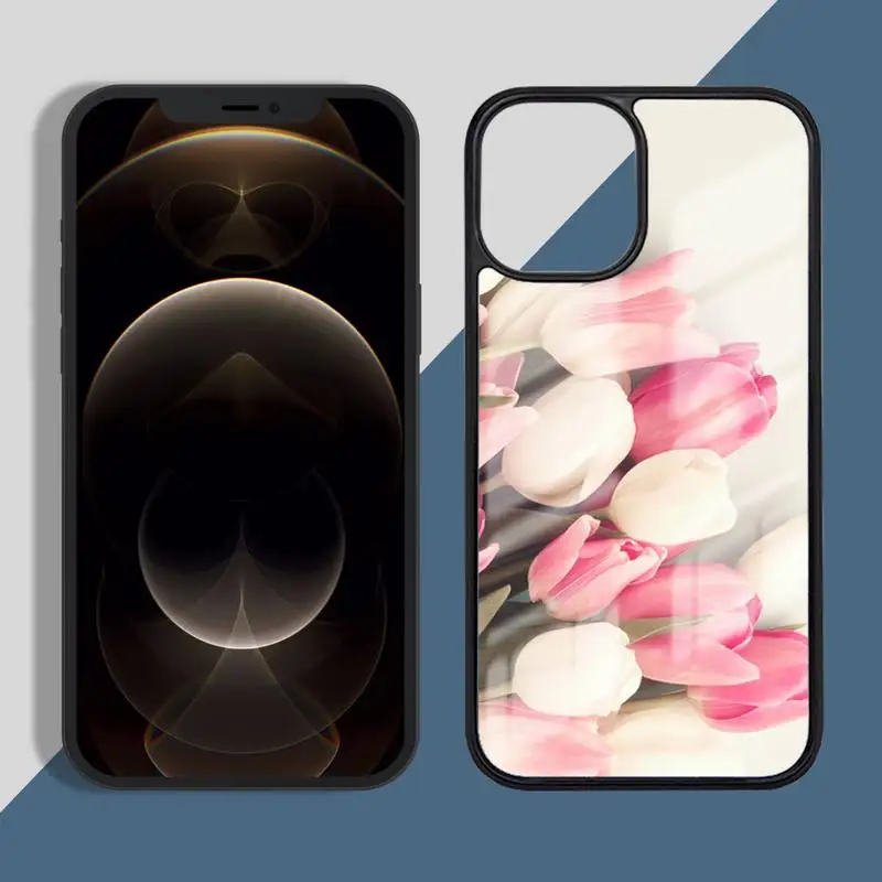 

Peony tulip flower rainbow Phone Case for iPhone 11 12 pro XS MAX 8 7 6 6S Plus X 5S SE 2020 XR Hard PC