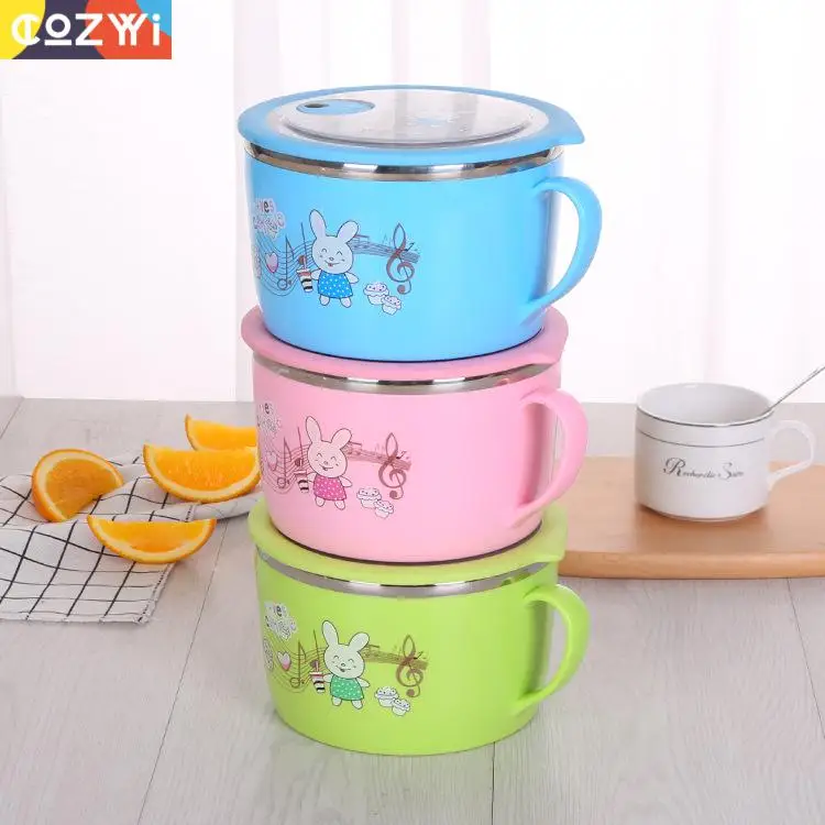 Коробка для ланча SUS 304 с мультяшным рисунком детей коробка бенто миска еды