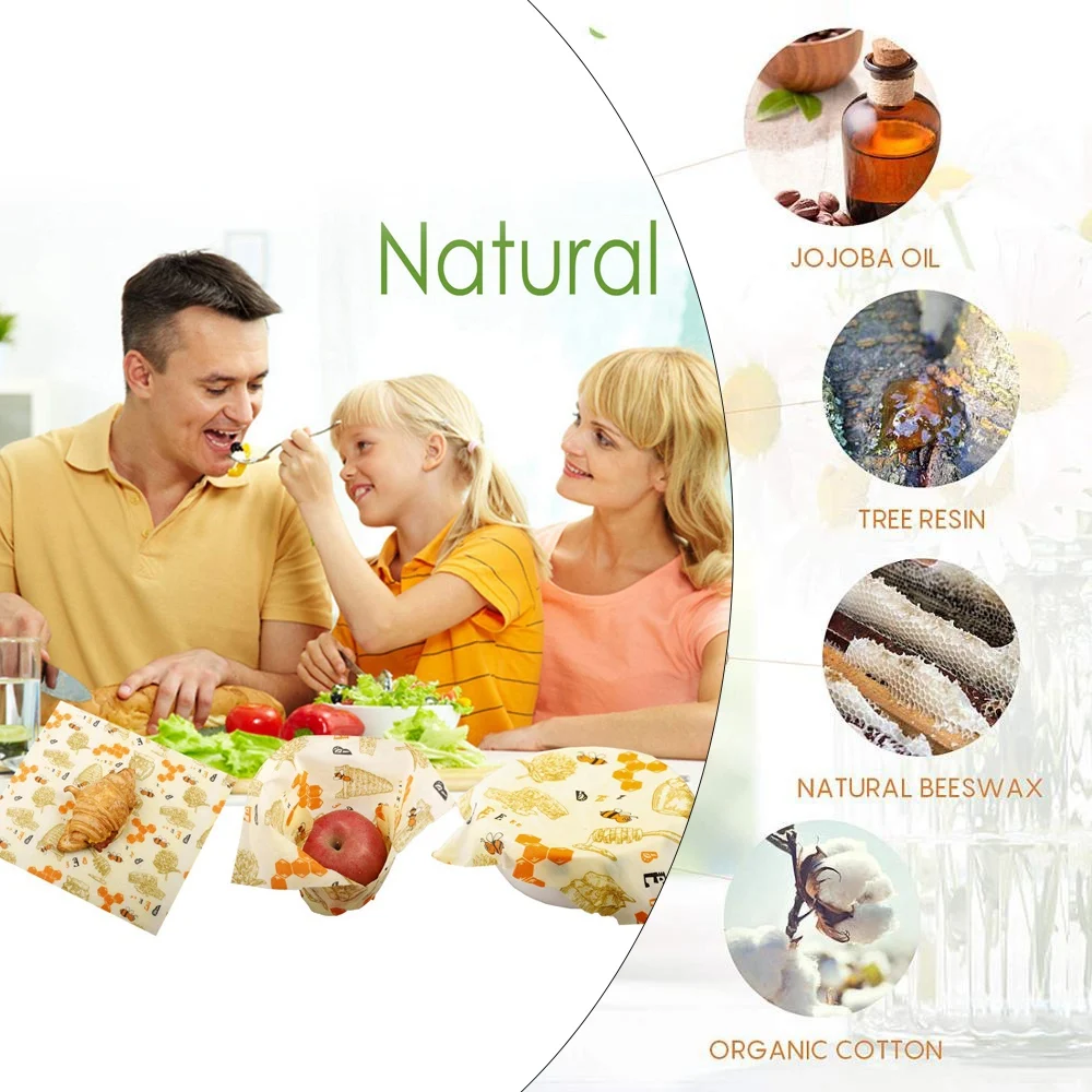 Многоразовая пищевая оберточная бумага для пчелиного воска s-образный