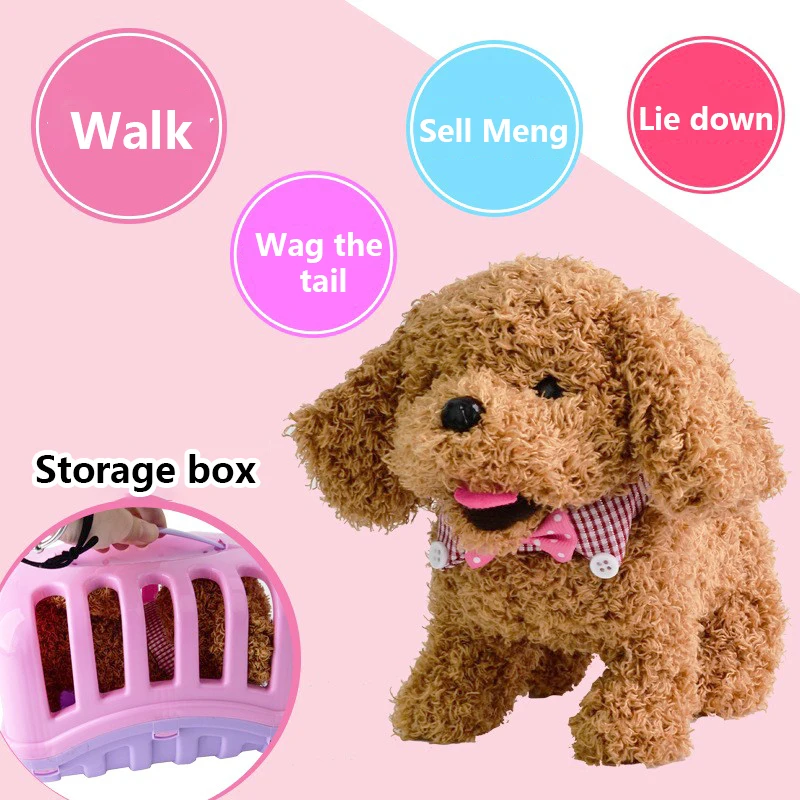 Игрушка Электрическая Нора щенок будет висеть хвостом при ходьбе имитирует