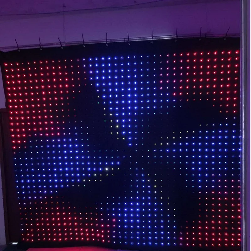 Огнестойкая ткань P18 6 м x 4 М DJ DMX светодиодный Звездный эффект rgb сценический фон