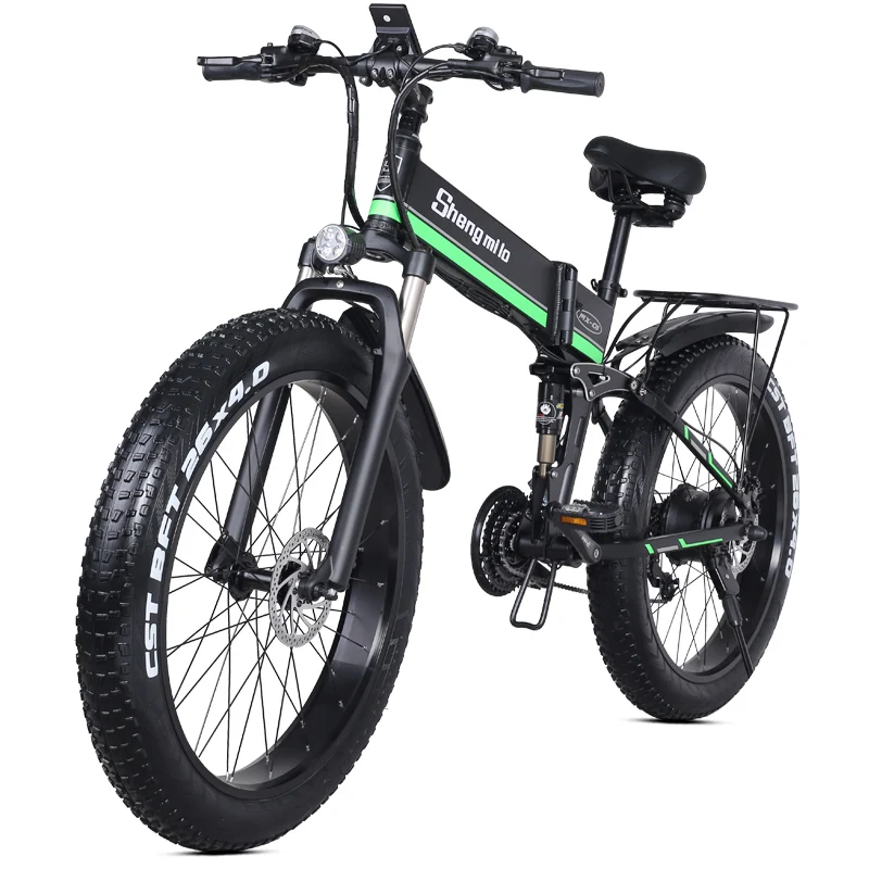 Verkaufen Zoll Klapp Elektrische Moped 4,0 Fett Reifen Elektrische Schnee Mountainbike Lithium-batterie Transport Moped