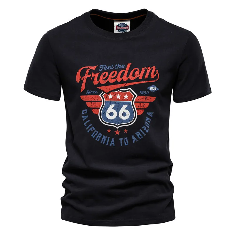 

Мужская футболка с принтом, Высококачественная футболка из полиэстера, Приталенный топ, мужская повседневная футболка с круглым вырезом, п...