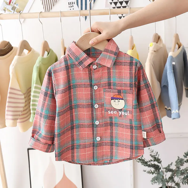 

Рубашка хлопковая для мальчиков и девочек, с коротким рукавом