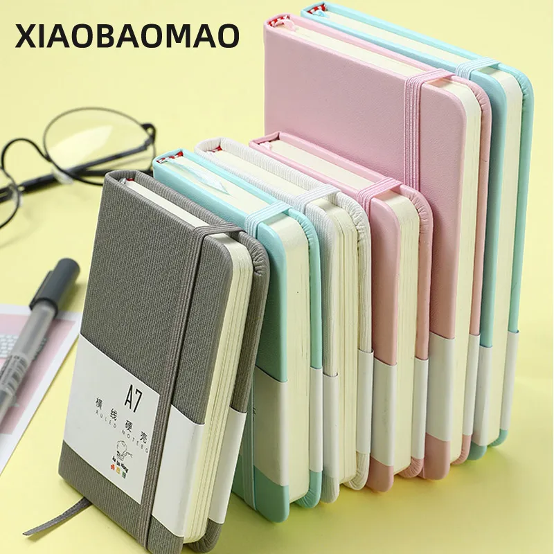 

2pcs A6 A7 notebook portable pockets notebook mini portable business notebook stationery thick notebook small notebook