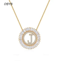hot sale a z initials initial cz necklace top quality letter necklace for women accessories girls best party wedding jewelry
