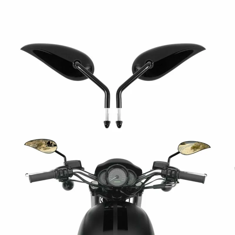 Мотоциклетные боковые зеркала заднего вида 8 мм с ЧПУ подходят для Harley Softail Touring