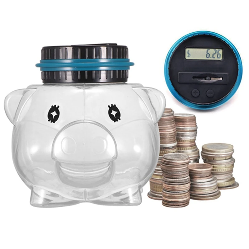 Л копилка счетчик для монет электронная цифровая с ЖК-дисплеем банка хранения (1