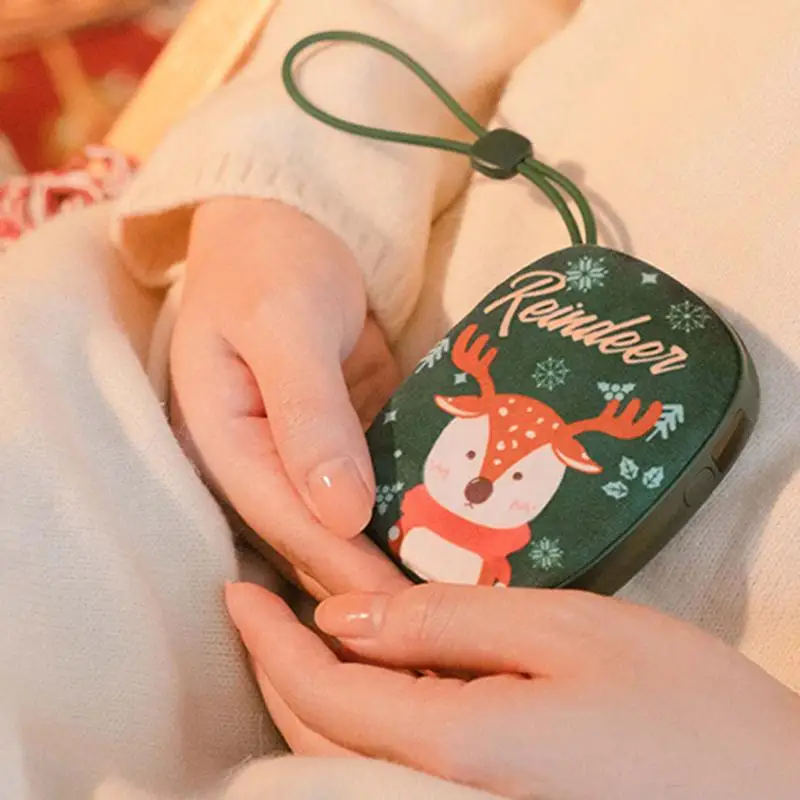 

Goose Down Hand Warmer Charging Treasure Dual-use 2 in 1 Portable USB Warm Baby Christmas Reindeer To Keep Warm Hand Warmer