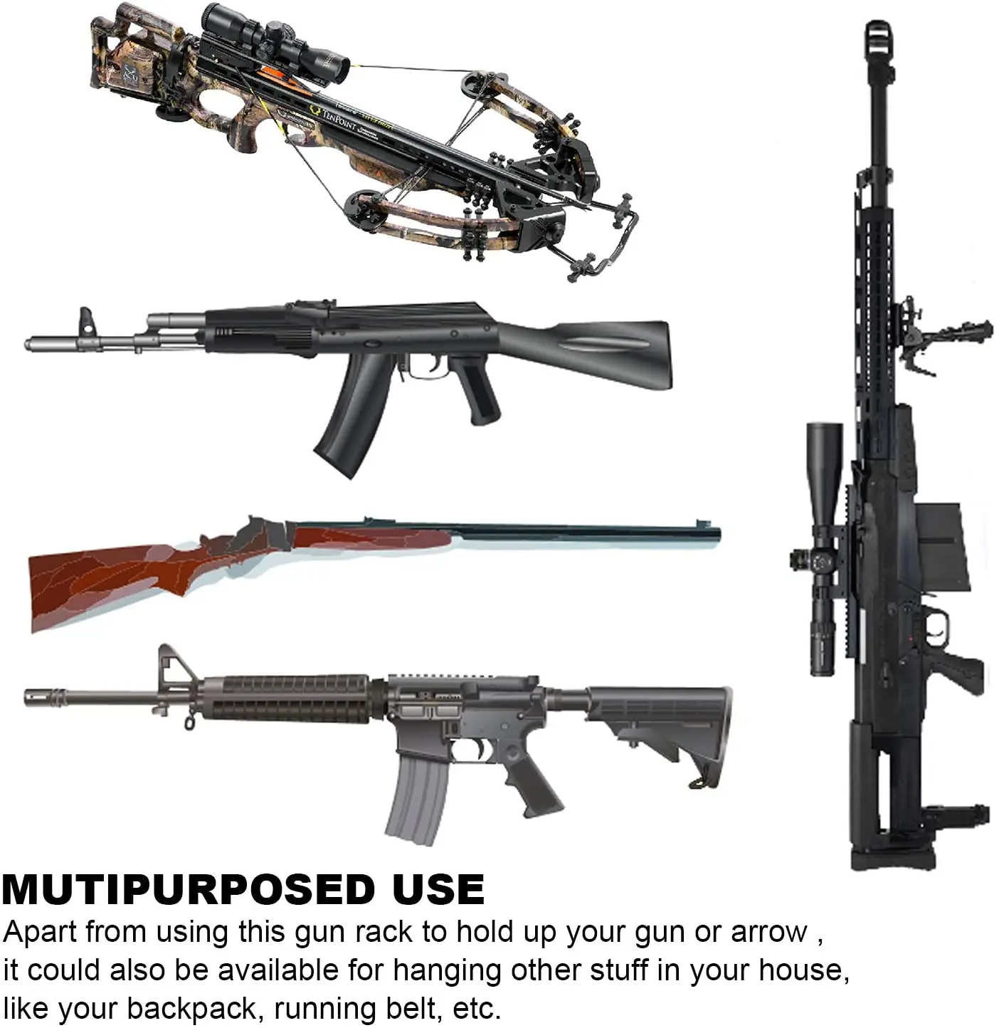 Стеллаж для хранения винтовок и дробовиков крючки настенного крепления вешалки