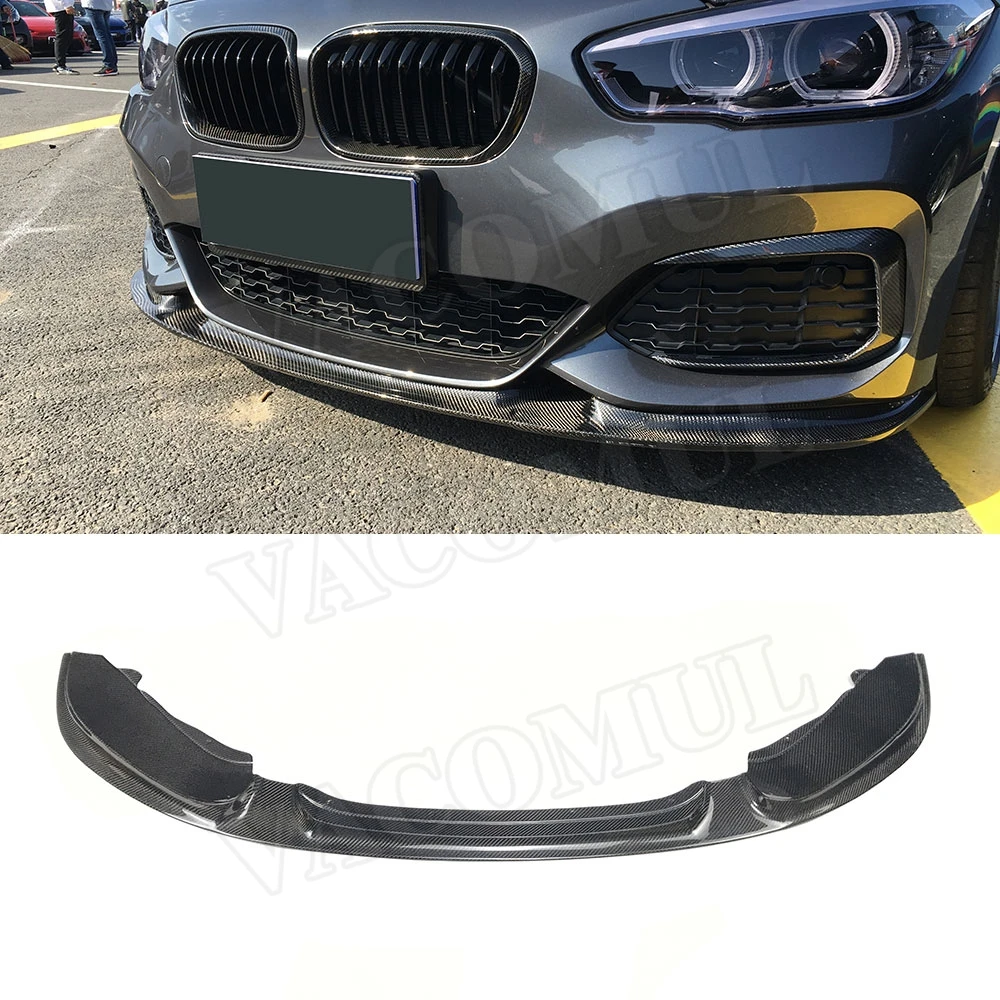 Углеродное волокно/FRP передний спойлер для BMW 1 серии F20 M Sport M135i M140i хэтчбек 2016 2018 3D