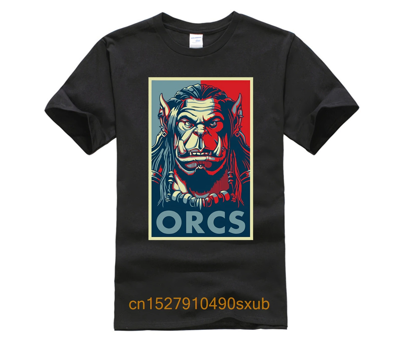 Оркс постер Футболка Черный Мир warcraft онлайн РПГ игры | Мужская одежда