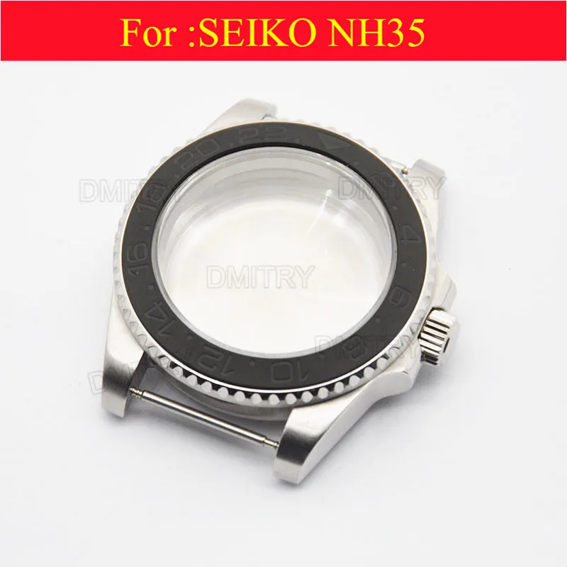 

nh35 movement case.Watch parts, 40mm Electroplated rose gold case.For 20 mm stainless steel adjustable length strap,