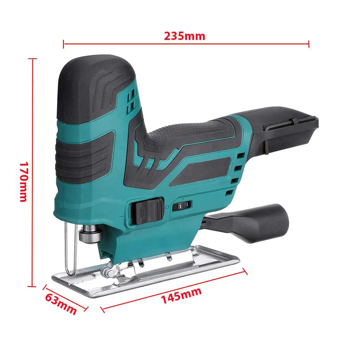 Беспроводной лобзик 6 скоростей 55 мм 2400 об/мин 12 В электрическая