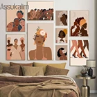 Постеры и принты африканских женщин, абстрактный постер, цветок, искусство, печать детской, сексуальные женские настенные картины, декор для комнаты девушки