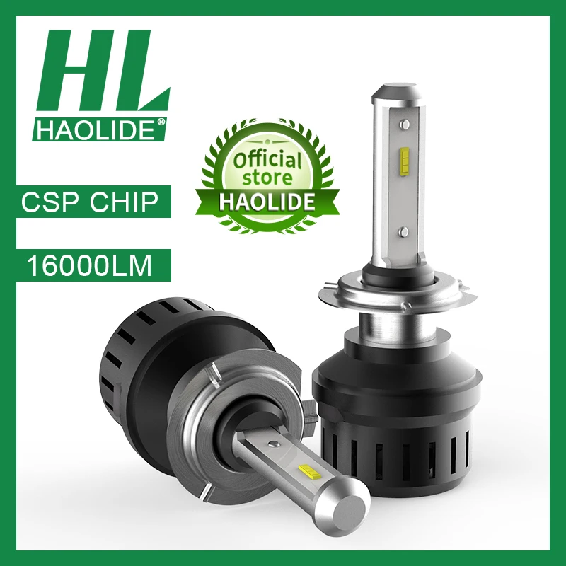 /HL светодиодный автомобильный головной светильник лампы H1 H4 H7 H8 H9 H11 16000LM 6000K 72 Вт 24
