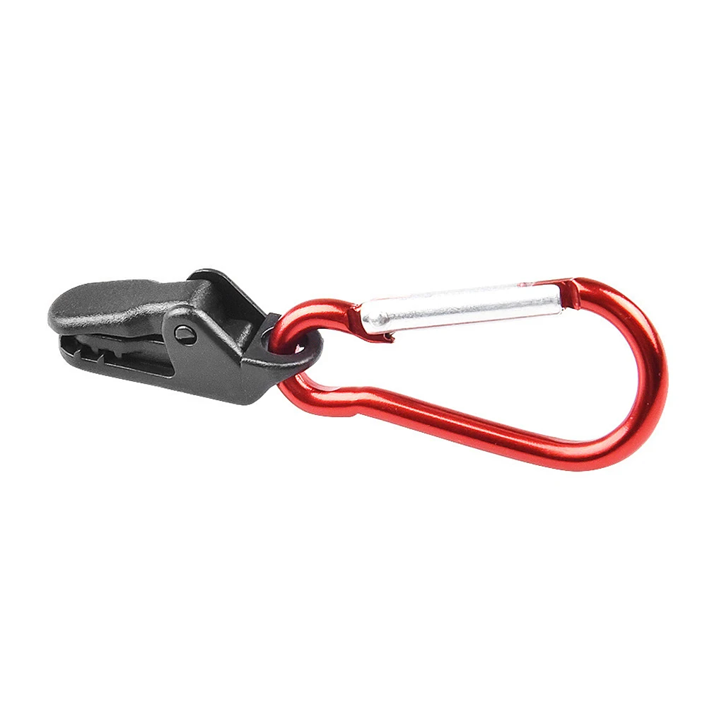 

20pcs Tarp Awning Clamp Clips Tent Snaps Hangers Camping Tent Tighten Lock Grip Clamp with Carabiner Tent Buckle