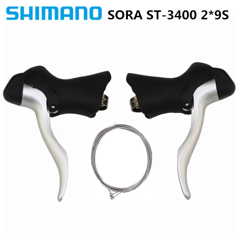 SHIMANO SORA ST-3400/ST-3500 ручная Сменная головка 2*9 мотоциклетные 18 скорость переключения руки черный