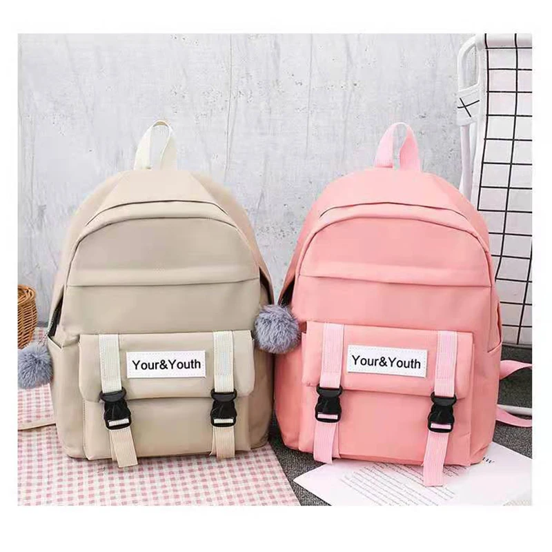 Новая модная цена, школьный рюкзак для девочек, простой, для отдыха, красивый трендовый рюкзак JT250063