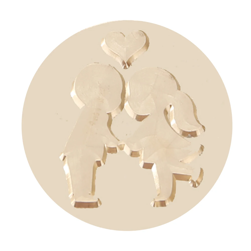 Растительная Цветочная печать восковая головка штемпеля Ретро Античное