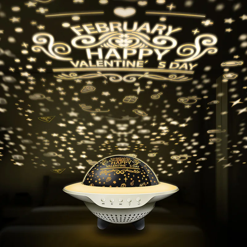 Ночной светильник UFO Star ночник с проекцией Bluetooth музыкальный прикроватная лампа