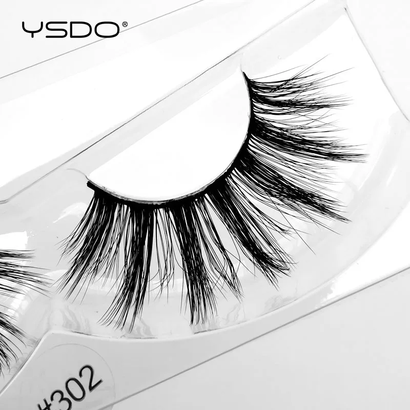 YSDO 1 пара 3d норковые накладные ресницы естественные длинные норковые ресницы безжалостные ресницы «maquiagem» Мягкие выпученные ресницы искусственные