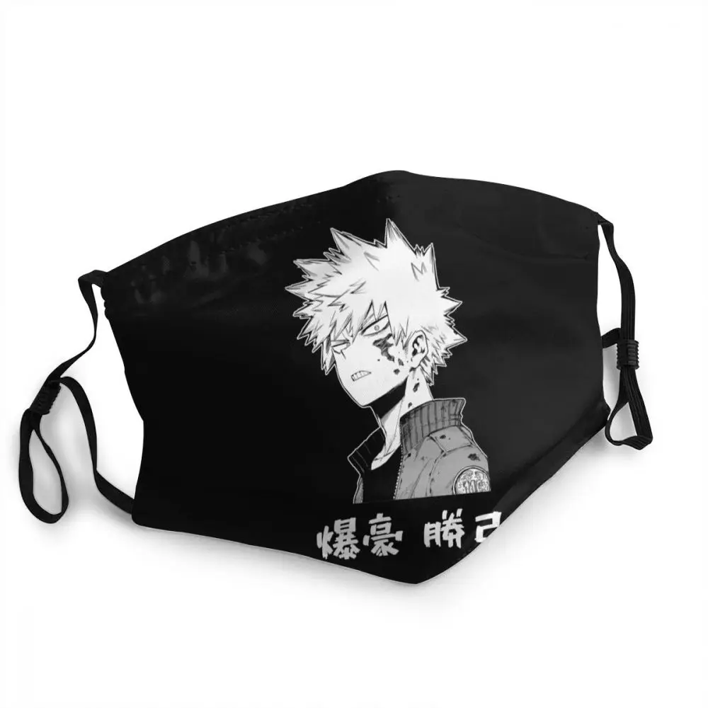 

Дышащая маска моя геройская Академия для лица крутая Katsuki Bakugo Kacchan против смога пылезащитный чехол респиратор Муфель